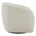 thumbnail image 4 of CHITA Swivel Accent Chairs, Modern Upholstered Fabric Arm Chair for Living Room Bedroom, Cream, 4 of 14