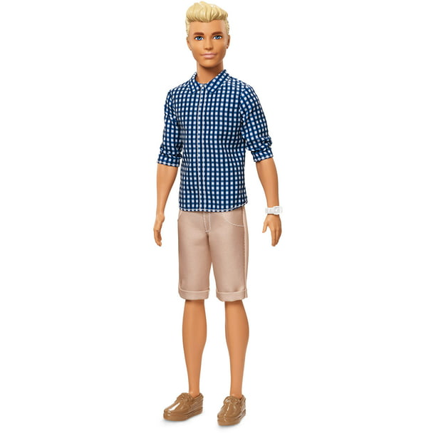 Barbie Ken Fashionistas Original Doll 7 Preppy Check - Walmart.com ...