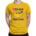 thumbnail image 2 of Officially Licensed Coca-Cola Retro Sunset Vibes 80s Tropical Men's T-shirt, 2 of 3