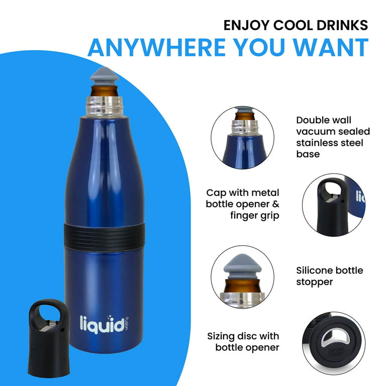 Icy Bev Can and Bottle Insulator to Keep Beer, Soda, Seltzer and More Ice  Cold For 12 Hours. Best Insulated Holder for Tailgating Outdoor BBQs. Works