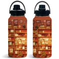 thumbnail image 2 of Botella de agua Uibunoo de acero inoxidable, 950 ml, diseño libroso, 2 of 8