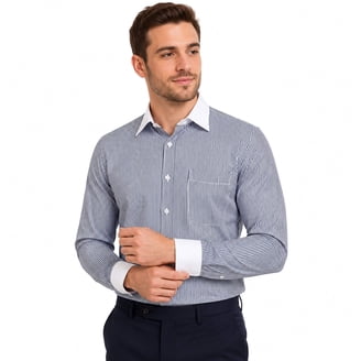 dress shirts dockers Men's Classic Fit Short Sleeve Signature Comfort Flex Shirt (Standard and Big & Tall), Black , Small This timeless piece features a classic button closure and a stretch Dockers Battery Street Collection White