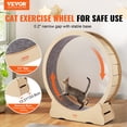 thumbnail image 2 of VEVOR Roue d'Exercice en Bois pour Chat 52 Pouces Grande Roue de Tapis Roulant pour Chats d'Intérieur, 2 of 9