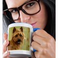 thumbnail image 2 of 3dRose, Australian Terrier, 15oz Two-Tone Blue Mug, 2 of 7