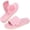 Pastel Pink, variant on HomeTop Women's Corduroy Open-toe Slippers with Adjustable Closure Soft Purple,5-6 US