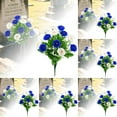 thumbnail image 2 of 6PCS Artificial Cemetery Flowers - Durable Silk Floral Arrangements for Graves, Memorials & Headstones - Outdoor Sympathy Flowers with Vase - Elegant Memorial Decor for All Seasons, 2 of 9