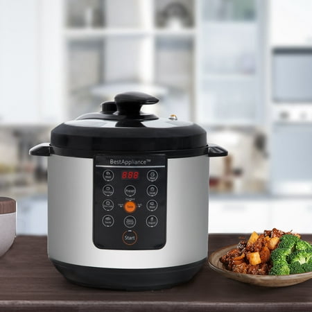 Electric Pressure Cooker 6 Qt Rice Cooke Slow Cooker,Multi-Use Programmable For Slow Cook, Saute, Rice Cooker, Yogurt, Steamer,