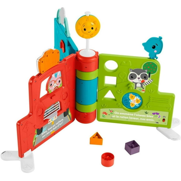 Fisher-Price Sit-to-Stand Giant Activity Book - French Edition, electronic learning toy and activity center