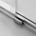 thumbnail image 4 of Serene Valley 66 x 74 In Square Rail Frameless Sliding Shower Door, Chrome, 4 of 8
