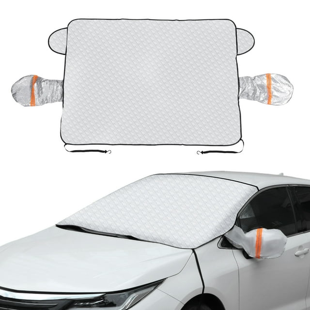 Cubierta de automóvil para Parabrisas delantero para Sedán/Hatchback Grande de película de aluminio 63 pulgadas