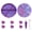 Bluepurple, variant on Round Diamond Painting Tray with Lid, Flip Drill Tray for Diamond Art, Spill-Proof Bead Organizer with Alignment Lines for DIY Diamond Painting Accessories