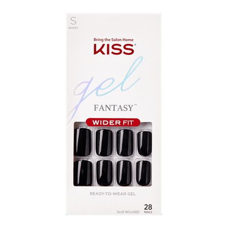 KISS Gel Fantasy Ready-to-Wear Fake Nails  Just Right  28 Count