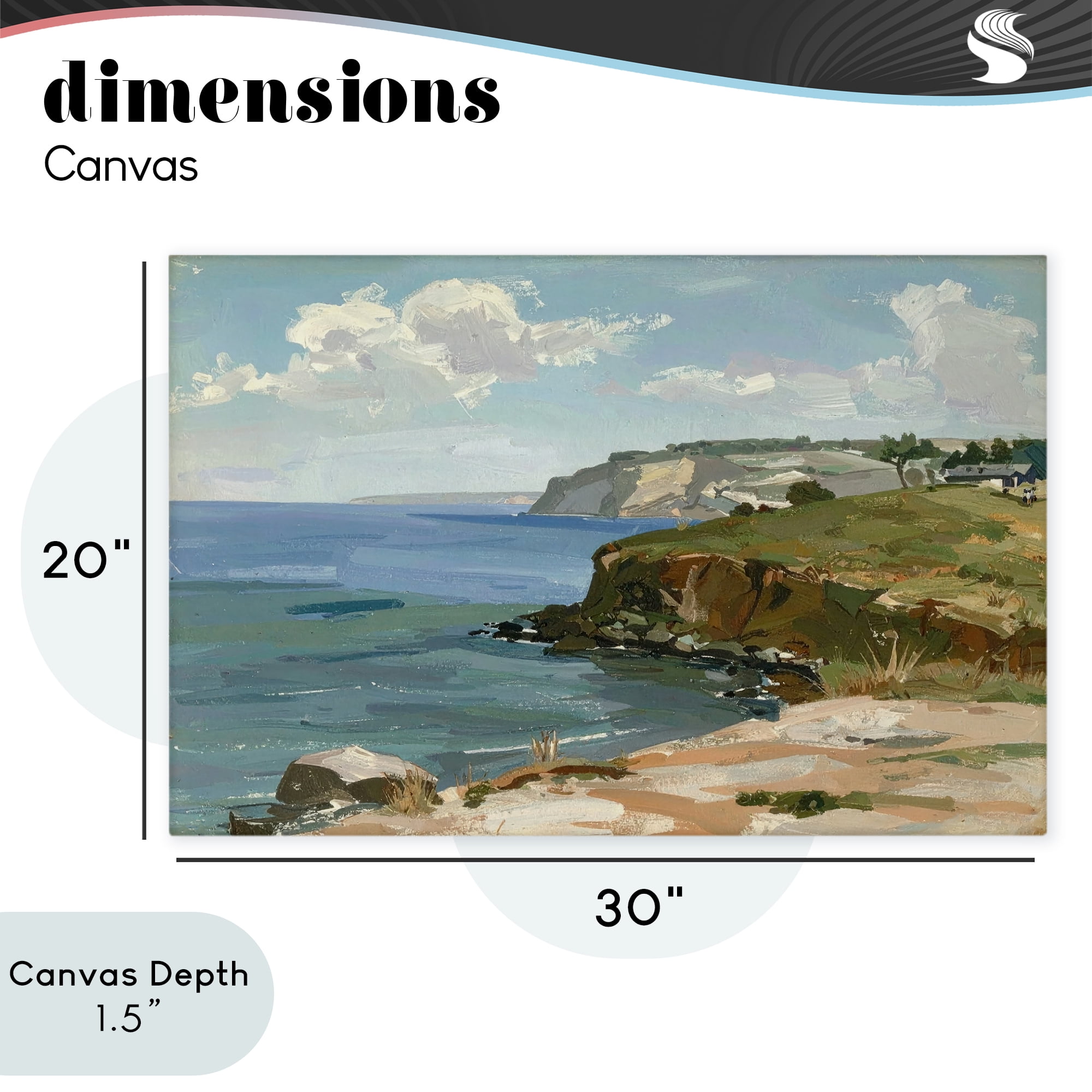 Stupell Industries Along The Shore Scenery Canvas Wall Art, design by Alonza Saunders
