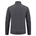 thumbnail image 4 of Mens Sweater, Fashion Color, Matching Large Cardigan Knitted Shirt Sweater Jacket, Autumn Winter Casual Wear, Soft Knit Fabric, Stylish Outerwear, Men's Clothing, 4 of 6
