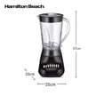 thumbnail image 2 of Licuadora Hamilton Beach para Smoothies | Sistema Wave~Action, Cuchillas Ice Sabre de Acero Inoxidable, 2 of 8