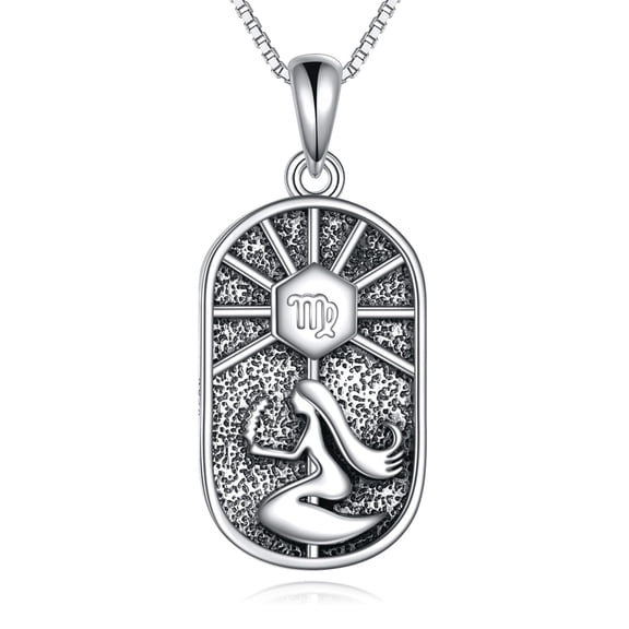 Virgo Necklace for Women 925 Sterling Silver Zodiac Sign Constellation Pendant Astrology Horoscope Virgo Jewelry