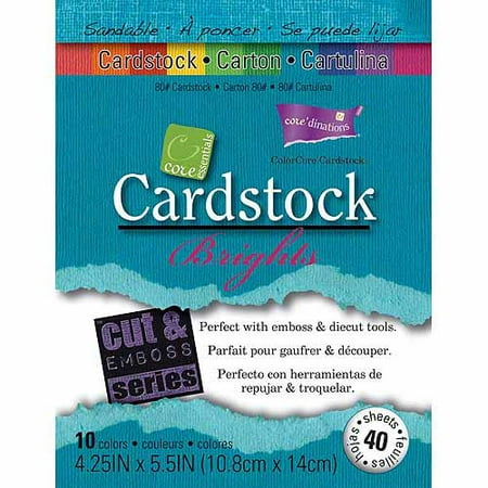 Core'dinations Core Essentials Cardstock, 4.25" x 5.5", 40pk