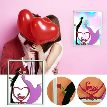 

Valentine s Day Indoor Pendant Bedroom Decorative Lamp Creative Valentine s Day Wedding Metal Crafts Home Decoration