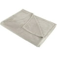 thumbnail image 3 of Light Gray, 30x40 inch Velvety Soft Classic Solid Plush Fleece Throw Blanket, 3 of 7