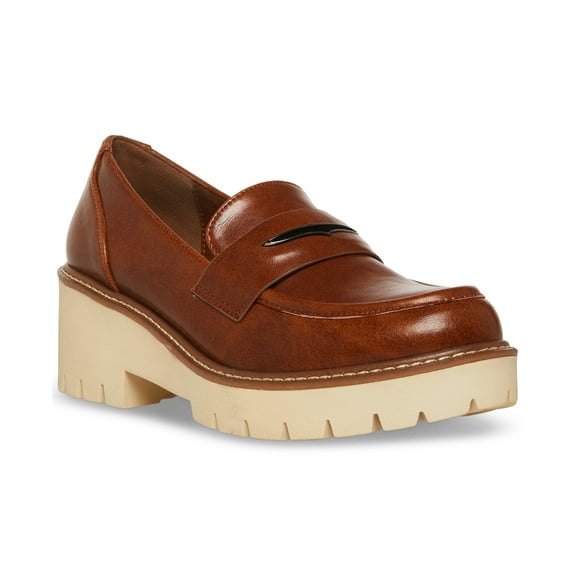 Aqua College Women's Daria Waterproof Penny Loafers,10M COGNAC