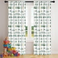 thumbnail image 5 of Blackout Kids Curtains,Green Christmas Tree Pattern Childrens Insulated Curtains Set Of 2,Bedroom Essentials,Toddler Room Decor 42"x84", 5 of 5