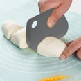 thumbnail image 4 of Silicone Dough Scraper Flexible Food Safe Baking Tool for Kneading Cutting Dough Spreading Cream Efficient Kitchen Prep Pastry Chef Home Baker Blahzhy | Gray, 4 of 7