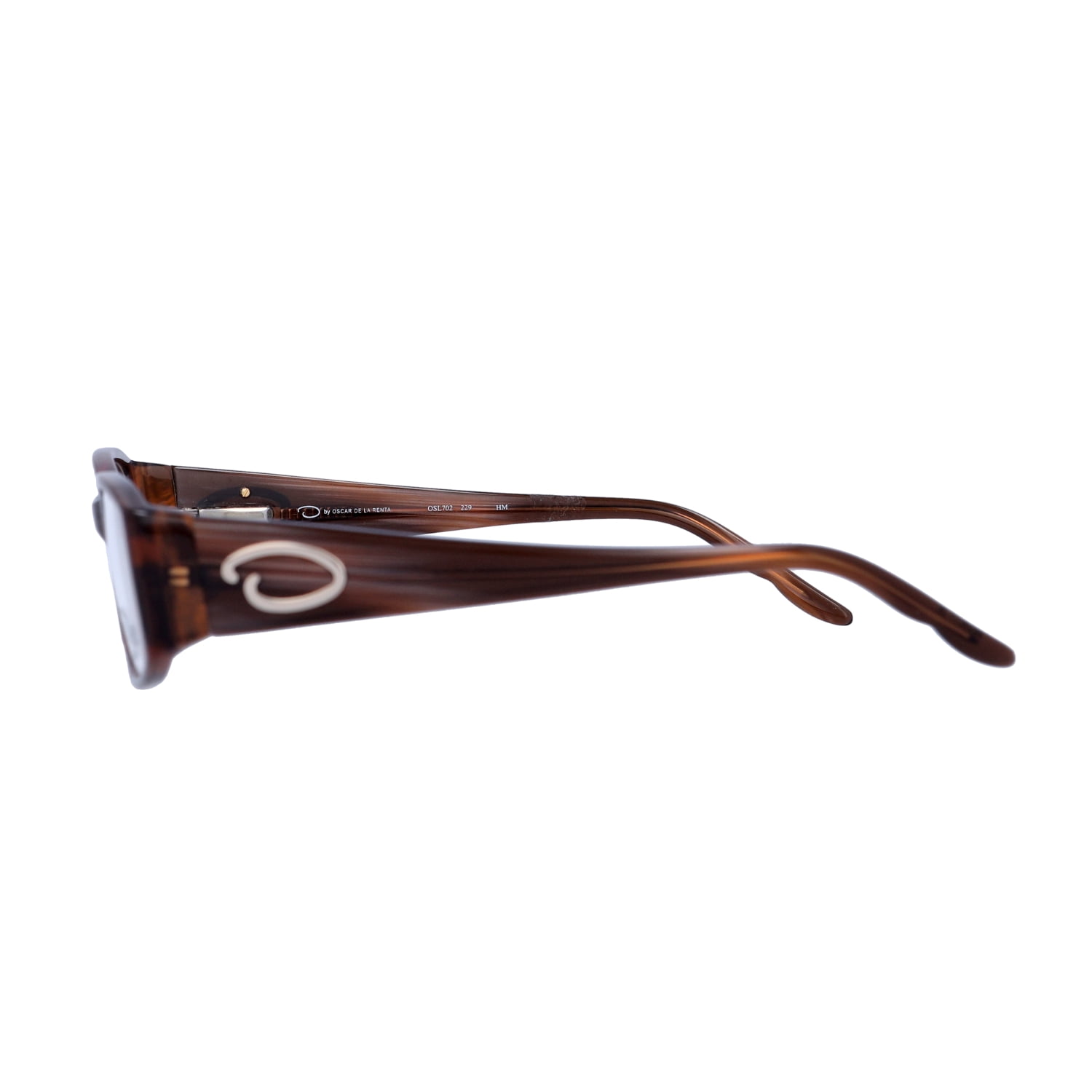 Oscar Women's OSL702 Round Prescription Eyeglasses with Case, Brown