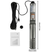 110v Submersible Deep Well Water Pump Large Stainless Steel Well Pump 370w 0.5HP