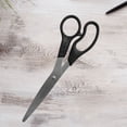 thumbnail image 5 of Westcott Kleen Earth 8" Straight Recycled Stainless Steel Scissors, Black, 3 Pack, for High School, 5 of 12
