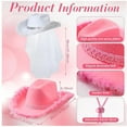 thumbnail image 3 of COMEET party hat, Fashion Cowgirls Hat Set of 12 for Bride Music Festival Hat Wedding Party Hat Travel Hat Festival Head Accessory, 3 of 8
