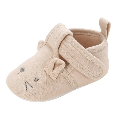 Baby Cute Winter Shoes Children Shoes Boys And Girls Cotton Shoes Soft Lightweight And Comfortable Hook Loop Cute Cartoon Pattern  Soft Sole Shoes Boots(Size:0-6 Months)
