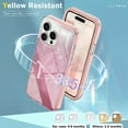 thumbnail image 5 of Dteck for iPhone 15 Pro Max Case, Not-Yellowing Full Cover with Built-in Screen Protector, Military Grade Drop Protection Shockproof Phone Case for iPhone 15 Pro Max, Gradient Pink, 5 of 7