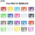 thumbnail image 2 of Full Set Buttons For PS5 V1 1.0 BDM-010 Controller Thumb Sticks Joystick Cap L1 R1 L2 R2 D-pad Share Button Replacement Green, 2 of 6