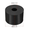 thumbnail image 2 of Uxcell Multi Purpose Rubber Spacer, 2.4" OD x 45/64" ID x 1.6" Thickness Anti-vibration Isolation Pad, Black, 4Pack, 2 of 5