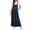 Solid, variant on PNTUTB Summer Women's Casual Solid Color Pleated Loose Comfortable Suspender Long Dress with Multiple Pockets