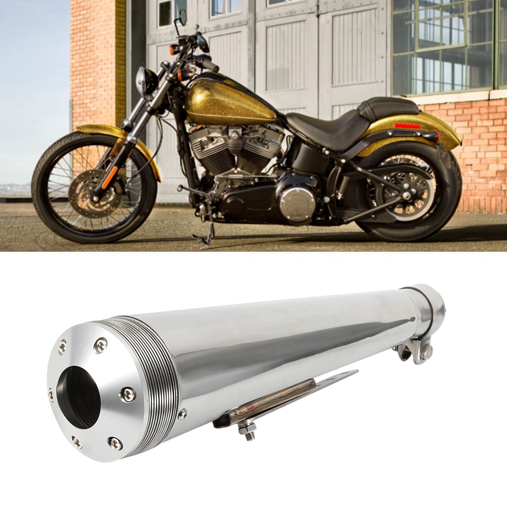 Tebru Rear Muffler Pipe,Universal Motorcycle Rear Exhaust Pipe