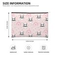 thumbnail image 4 of Fotbe Cute Cartoon Panda Reusable Cosmetic Bag Makeup Bag for Women Large Travel Cosmetic Pouch Girls' Make Up Organizer, 4 of 8