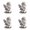 White 4Packs, variant on Cute Little Angel Statue Indoor And Outdoor Home 4PCS, 10.5x9 cm, White 4Packs