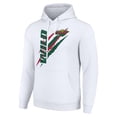 thumbnail image 2 of Men's Starter  White Minnesota Wild Color Scratch Fleece Pullover Hoodie, 2 of 3
