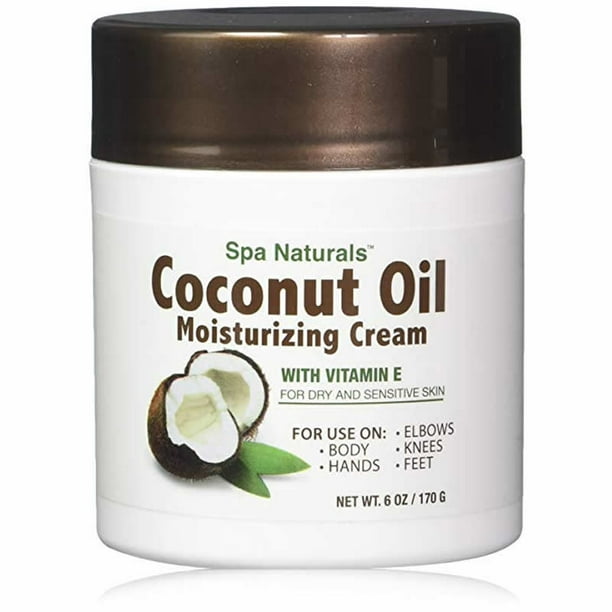 Wondertrail Spa Naturals Coconut Oil Moisturizing Cream With Vitamin E 6 Oz Walmart Com Walmart Com