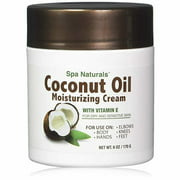 Wondertrail Spa Naturals Coconut Oil Moisturizing Cream with Vitamin E, 6 oz