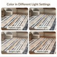 thumbnail image 7 of ODIKA 3'x5' Washable Area Rug Striped Vintage Door Faded Lines Border Stripe Doormat for Hallway, Laundry Room, Non-Slip, Flatweave, Easy Care, 7 of 7