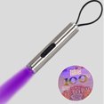 thumbnail image 3 of Mini Linterna LED UV UV Acero Inoxidable 2 Velocidades Ligera para Manicura, 3 of 8