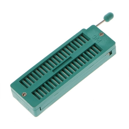 

SPHET 16 20 24 28 40 P Pin 2.54MM Green DIP Test Universal ZIF IC Socket Welding Type