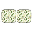 thumbnail image 7 of Haiem Green Avocado Car Windshield Sun Shade (2 Pieces) Foldable Windshield Sun Shade Car Accessories for Truck SUV Pickup-Small, 7 of 7