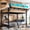 Natural(Full), variant on Leumius Metal Bunk Bed with Storage Shelves and Pegboard,Twin XL over Twin XL Size Bunk Bed Frame with USB Ports and LED Lights, Space-Saving,Natural