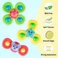 thumbnail image 2 of Juguete con ventosa giratoria, 3 piezas, juguetes sensoriales para niños pequeños de 1 a 3 años, juguetes de baño para bebés, juguetes giratorios para bebés, juego de ventosa interesante, juguetes para principiantes para bañera, mesa de comedor o silla alta BANYUO Electrónica, 2 of 7