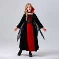 Kids Girls Royal Vampire Costume for Girls Deluxe Set Halloween Gothic