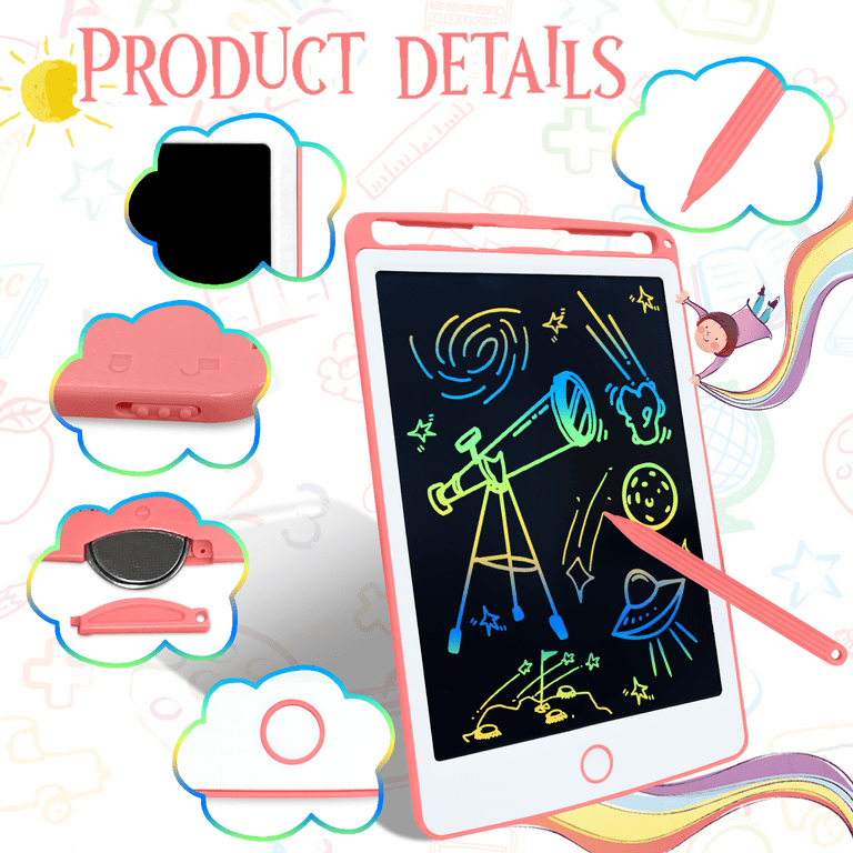 Adofi LCD Writing Tablet, 10-inch Doodle Board Kids Electronics Tablet  Drawing Board Child Graphic Tablet for Kids Writing and Drawing at Home