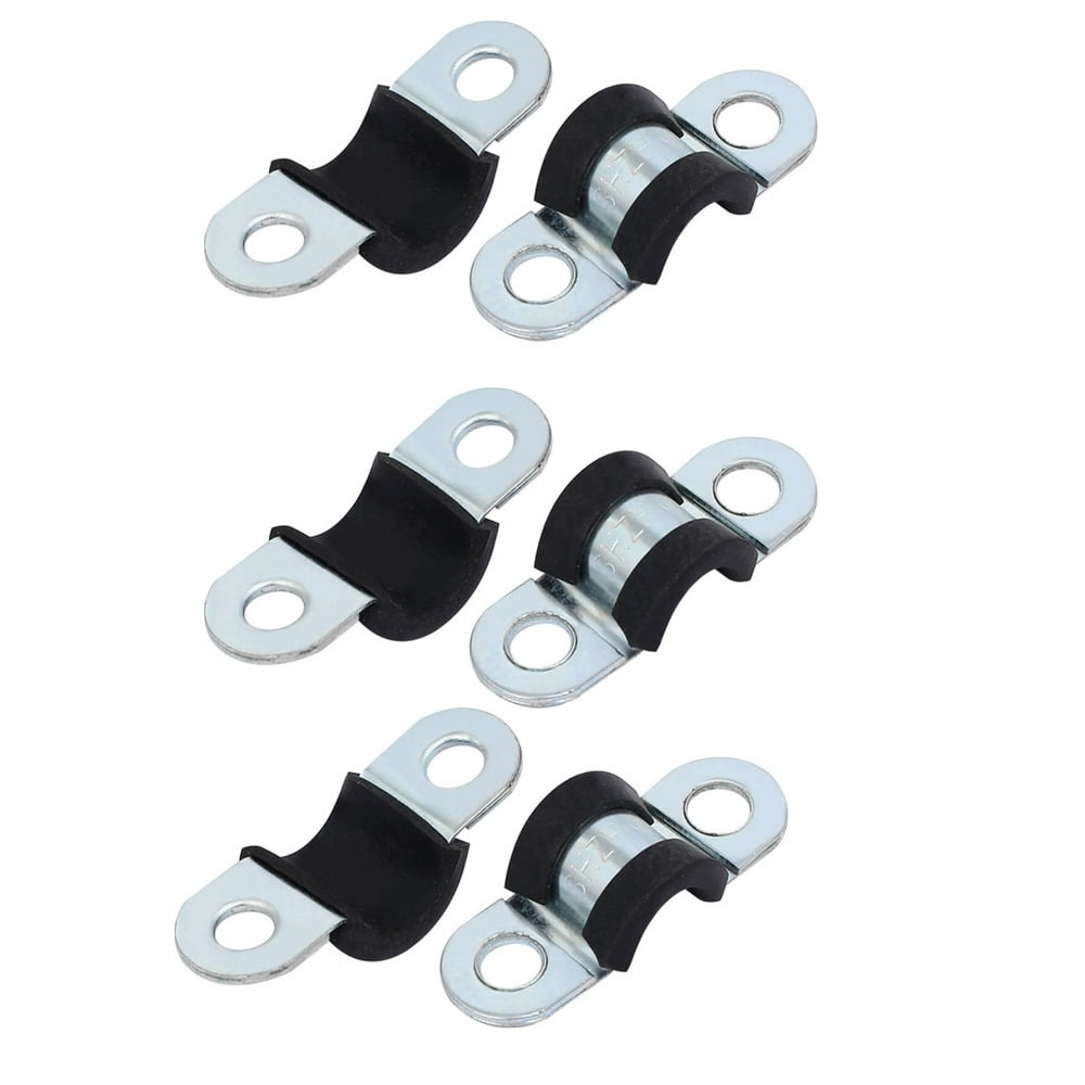M9 EPDM Rubber Lined U Shaped Pipe Tube Strap Clamps Clips Fasteners